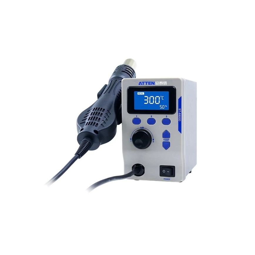 Karstgaisa stacija ar LCD displeju 800W/230V