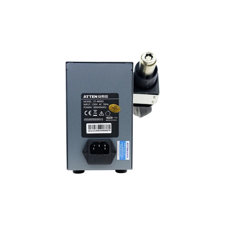 Karstgaisa stacija ar LCD displeju 800W/230V