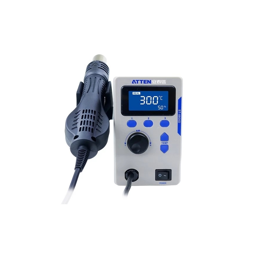 Karstgaisa stacija ar LCD displeju 800W/230V