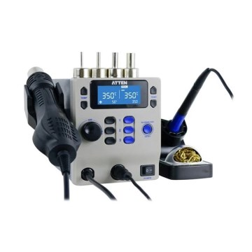 Karstgaisa un lodēšanas stacija ar LCD displeju, 800 W / 230 V