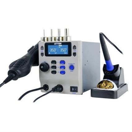 Karstgaisa un lodēšanas stacija ar LCD displeju, 800 W / 230 V