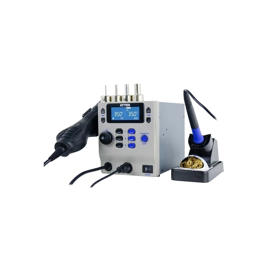 Karstgaisa un lodēšanas stacija ar LCD displeju, 800 W / 230 V