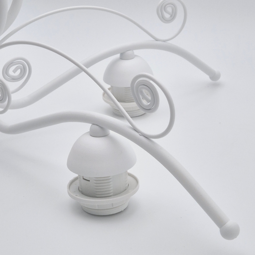 Ķēdē karājoša lustra RETRO II 5xE27/60W/230V balta