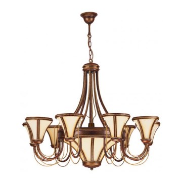 Kemar T/9 - Lustra TANAJA 9xE14/60W+1xE27/100W sarkana