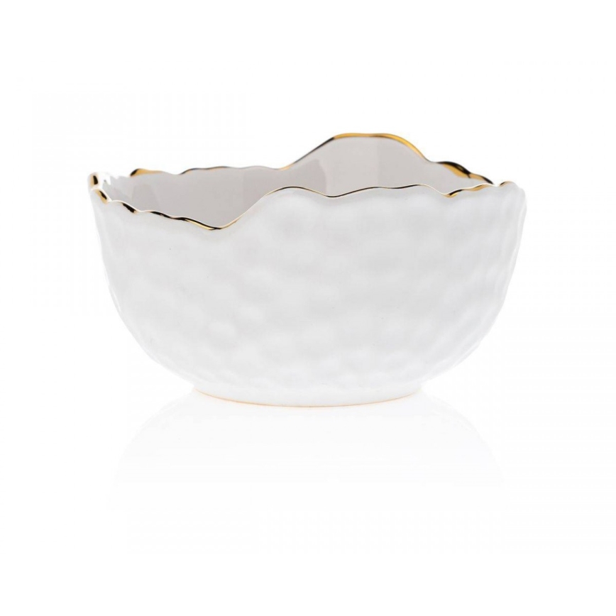 Keramikas bļoda TIGELLA 13 cm krēmkrāsas/zelta