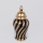 Keramikas burka 30x14,8 cm zelta/melna