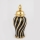 Keramikas burka 36,5x16 cm zelta/melna