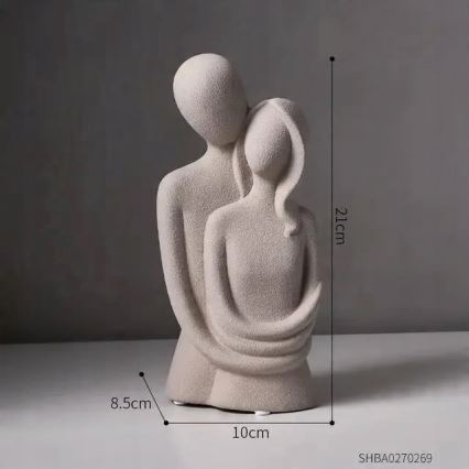 Keramikas galda dekorācija 20x9,5x7,5 cm pelēka