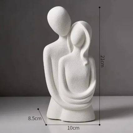 Keramikas galda dekors 21x8,5x10 cm balts