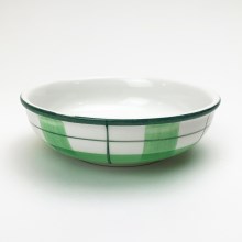 Keramikas trauks 13 cm, zaļa, balta