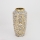 Keramikas vāze 25x13 cm balta/zelta/melna