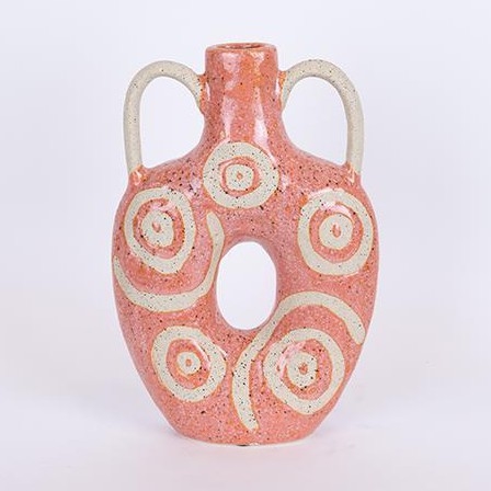 Keramikas vāze 31x20,5 cm rozā