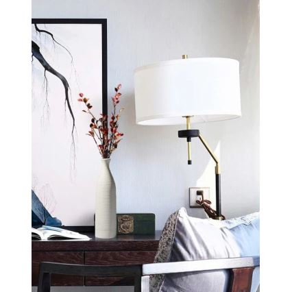 Keramikas vāze 46 cm, balta