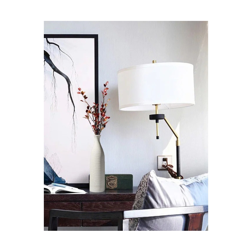 Keramikas vāze 46 cm, balta