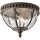Kichler - Āra griestu lampa HALLERON 3xE14/40W/230V IP44 antracīta