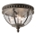 Kichler - Āra griestu lampa HALLERON 3xE14/40W/230V IP44 antracīta