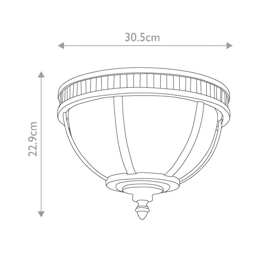 Kichler - Āra griestu lampa HALLERON 3xE14/40W/230V IP44 antracīta
