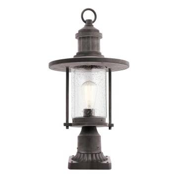 Kichler - Āra lampa RIVERWOOD 1xE27/60W/230V IP44 melna