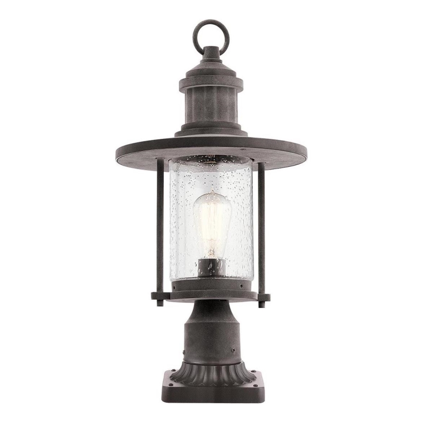 Kichler - Āra lampa RIVERWOOD 1xE27/60W/230V IP44 melna