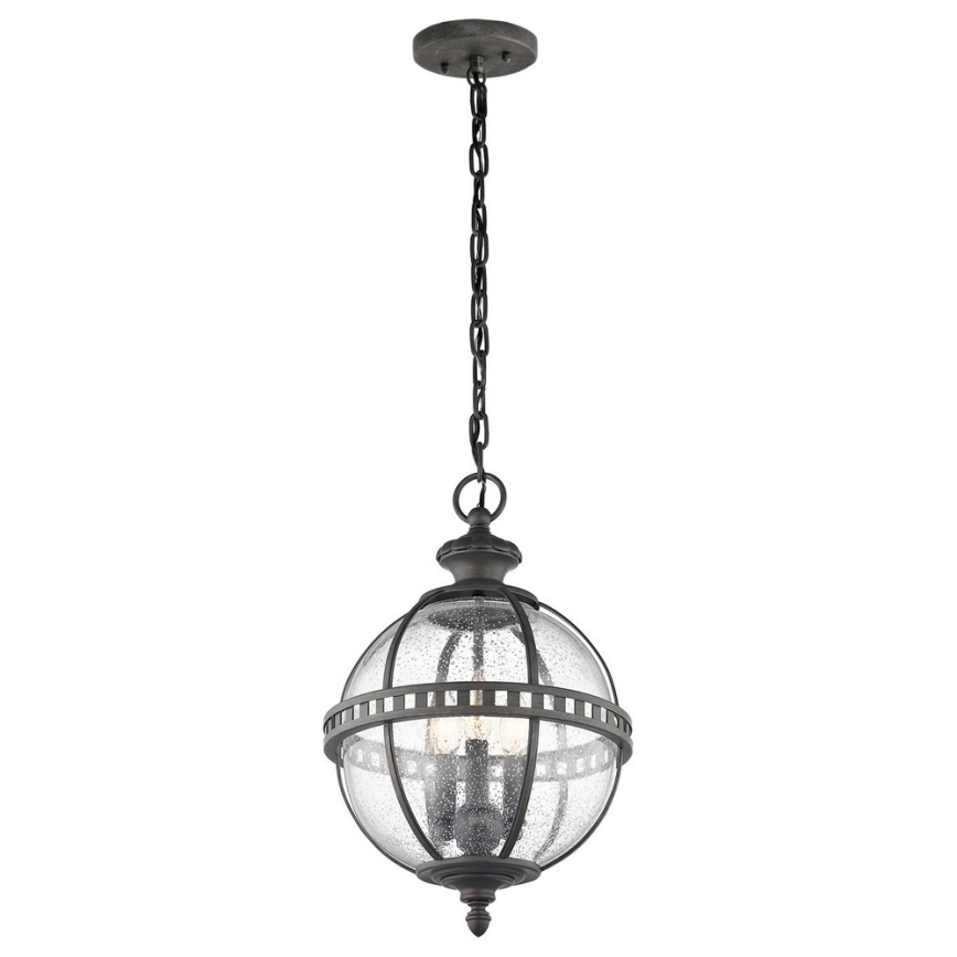 Kichler - Āra lustra ar ķēdi HALLERON 3xE14/60W/230V IP44