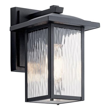 Kichler - Āra sienas lampa CAPPANNA 1xE27/60W/230V IP44 melna