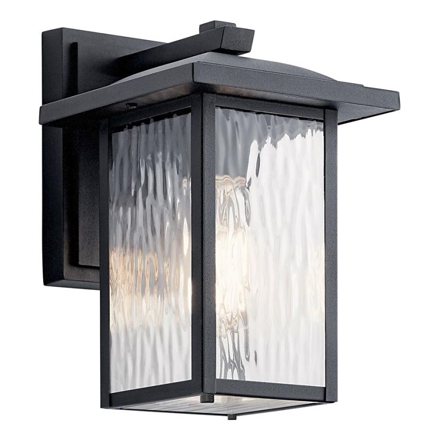 Kichler - Āra sienas lampa CAPPANNA 1xE27/60W/230V IP44 melna