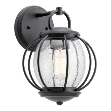 Kichler - Āra sienas lampa VANDALIA 1xE27/60W/230V IP44 antracīta