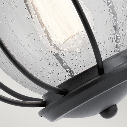 Kichler - Āra sienas lampa VANDALIA 1xE27/60W/230V IP44 antracīta