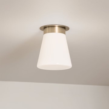Kichler - Griestu lampa ALBERS 1xE27/40W/230V Ø 21,6 cm bronzas krāsas