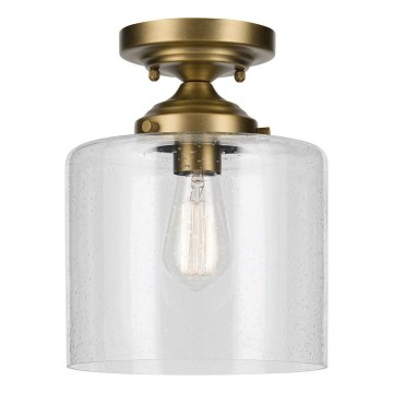 Kichler - Griestu lampa WINSLOW 1xE27/60W/230V d. 21,6 cm misiņš