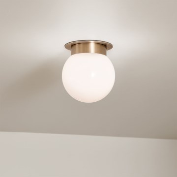 Kichler KL-ALBERS-F-G-CPZ-Griestu lampa ALBERS 1xE27/40W/230V Ø20,3 cm zeltaina