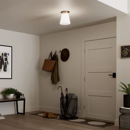 Kichler - Griestu lampa ALBERS 1xE27/40W/230V Ø 21,6 cm bronzas krāsas