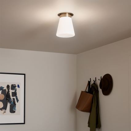 Kichler - Griestu lampa ALBERS 1xE27/40W/230V Ø 21,6 cm bronzas krāsas