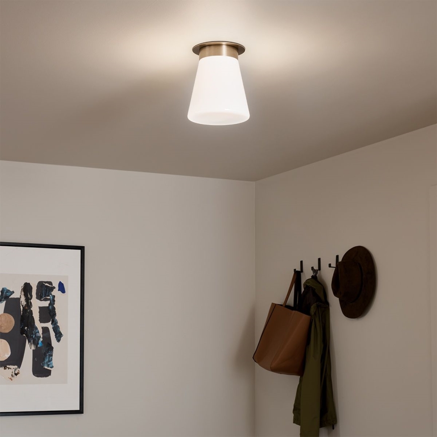 Kichler - Griestu lampa ALBERS 1xE27/40W/230V Ø 21,6 cm bronzas krāsas