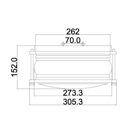 Kichler - Āra gaismeklis ASHLANDBAY 1xE27/60W/230V IP44 bronzas krāsa