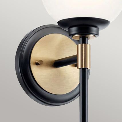 Kichler - LED vannasistabas sienas gaismeklis BENNO 2xG9/3W/230V zelta krāsā IP44