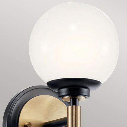 Kichler - LED vannasistabas sienas gaismeklis BENNO 2xG9/3W/230V zelta krāsā IP44