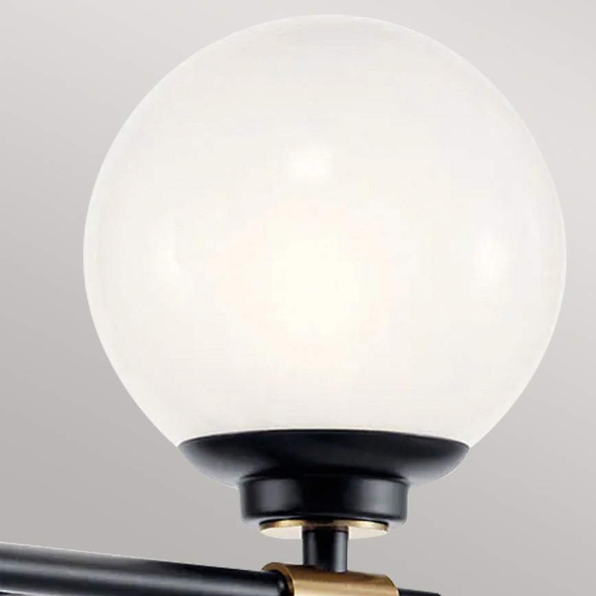 Kichler - LED vannas istabas sienas gaismeklis BENNO 2xLED/3W/230V melna/zelta IP44