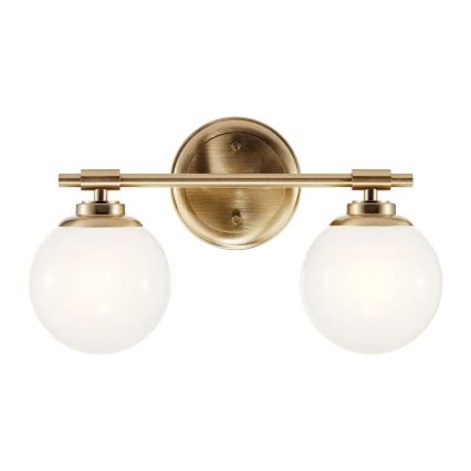 Kichler - LED Vannas istabas sienas lampa BENNO 2xG9/3W/230V IP44 misiņš