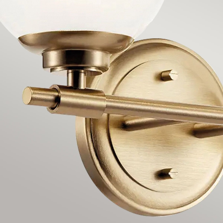 Kichler - LED Vannas istabas sienas lampa BENNO 2xG9/3W/230V IP44 misiņš