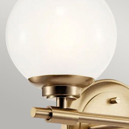 Kichler - LED Vannas istabas sienas lampa BENNO 2xG9/3W/230V IP44 misiņš