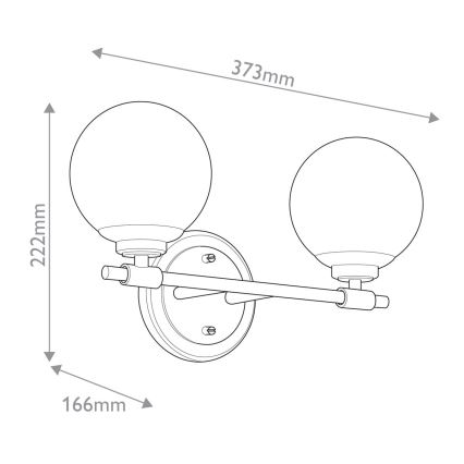 Kichler - LED Vannas istabas sienas lampa BENNO 2xG9/3W/230V IP44 misiņš