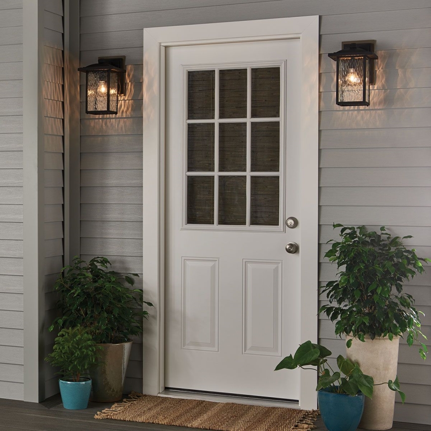 Kichler - Āra sienas lampa CAPPANNA 1xE27/60W/230V IP44 melna