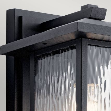 Kichler - Āra sienas lampa CAPPANNA 1xE27/60W/230V IP44 melna