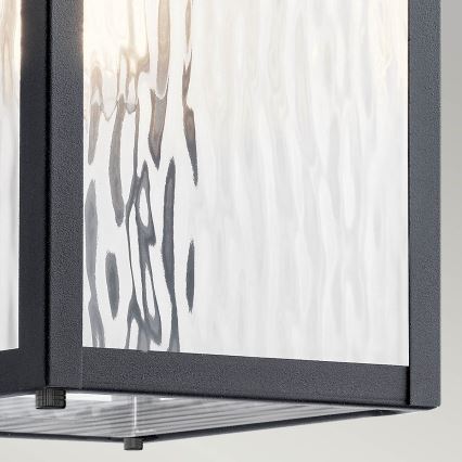 Kichler - Āra sienas lampa CAPPANNA 1xE27/60W/230V IP44 melna