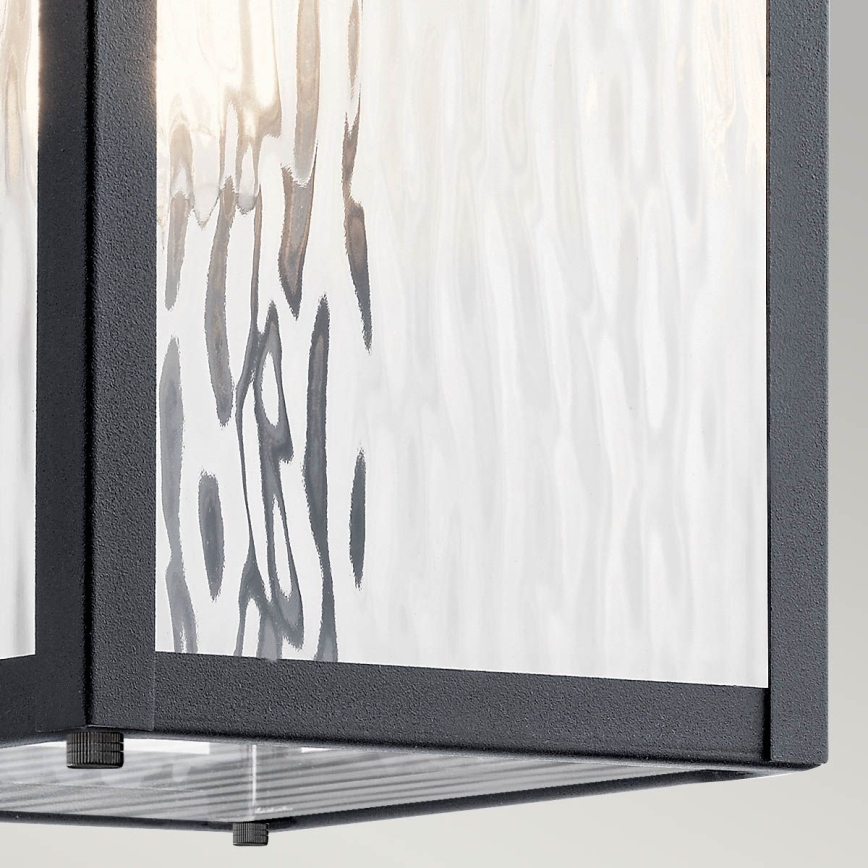 Kichler - Āra sienas lampa CAPPANNA 1xE27/60W/230V IP44 melna