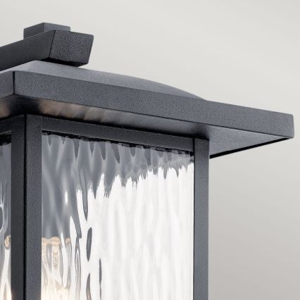 Kichler - Āra sienas lampa CAPPANNA 1xE27/60W/230V IP44 melna