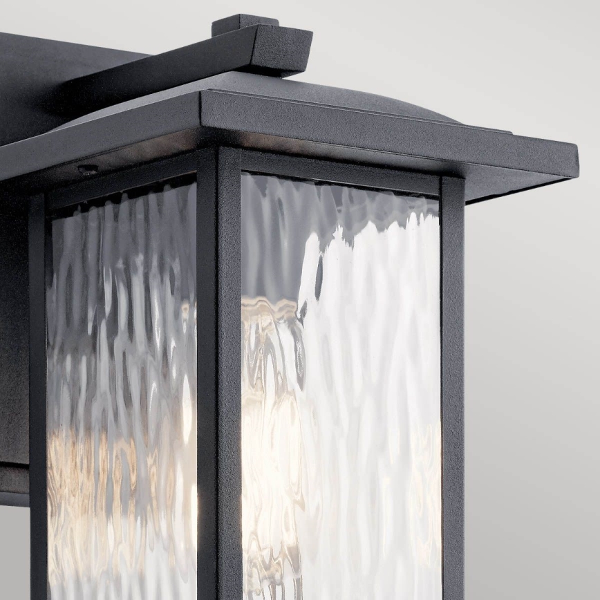 Kichler - Āra sienas lampa CAPPANNA 1xE27/60W/230V IP44 melna