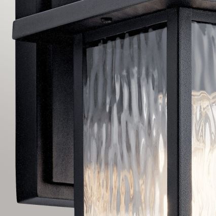 Kichler - Āra sienas lampa CAPPANNA 1xE27/60W/230V IP44 melna