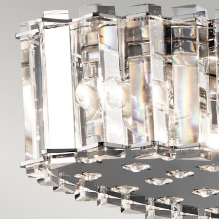 Kichler - LED Vannas istabas lustra ar auklu CRYSTAL SKYE 12xG9/3W/230V IP44